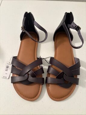 Torrid Black Braided Strappy Ankle Sandals
